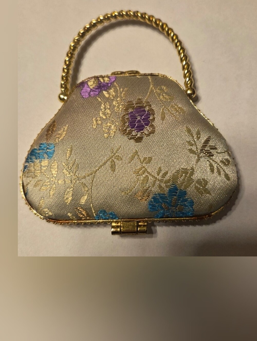 Vintage Purse-Shaped Compact Mirror